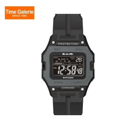 BUM Men BUMWBM03002 Digital Sports Black Rubber Strap Watch BUM Men BUMWBM03002 Digital Sports Black Rubber Strap Watch